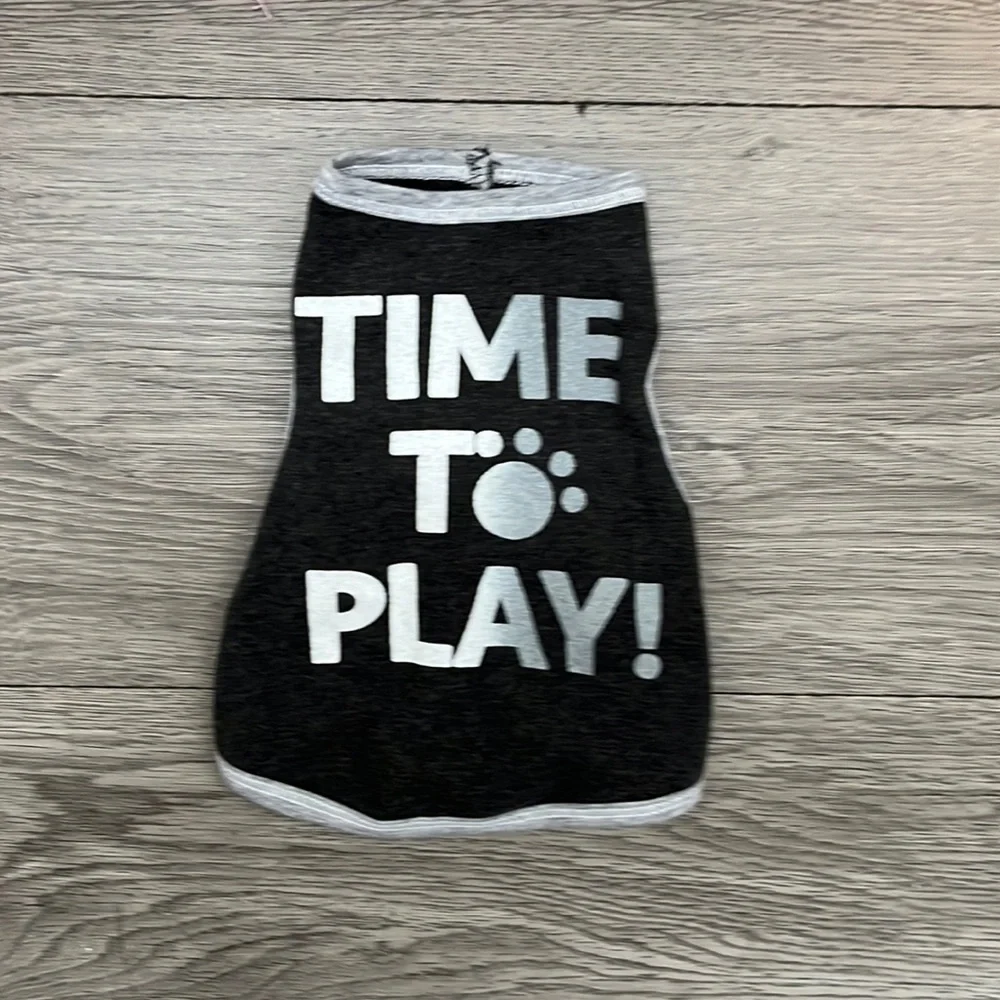 Dog tank top xs Time to play
